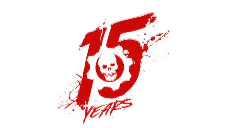 The Gears 15th Anniversary logo against a white background